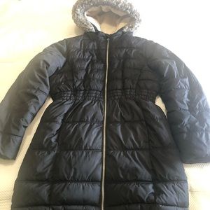 Old Navy girls black winter coat XL/14